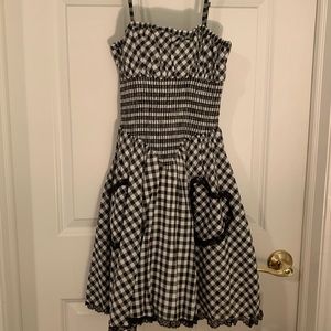 Betsey Johnson black plaid dress